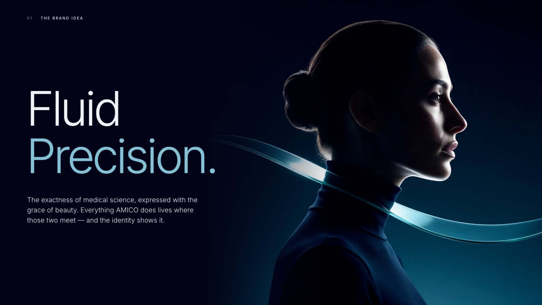 Fluid Precision — the brand idea