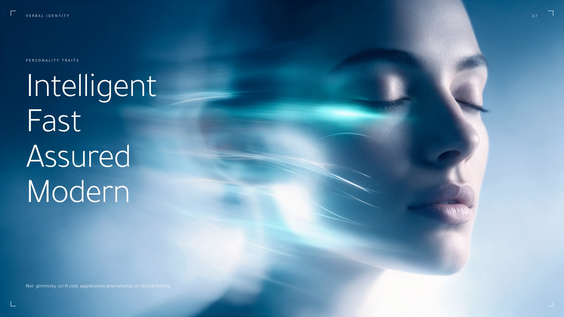 CLARITY II personality traits — Intelligent, Fast, Assured, Modern