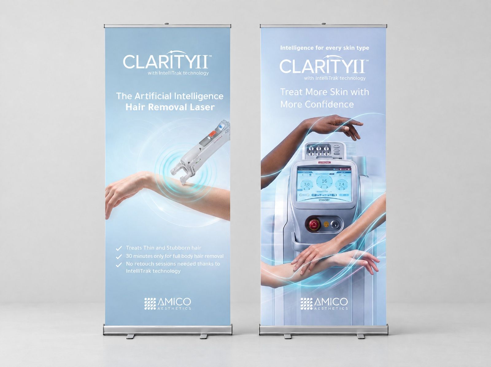 CLARITY II dual roll-ups — clinician and client messages